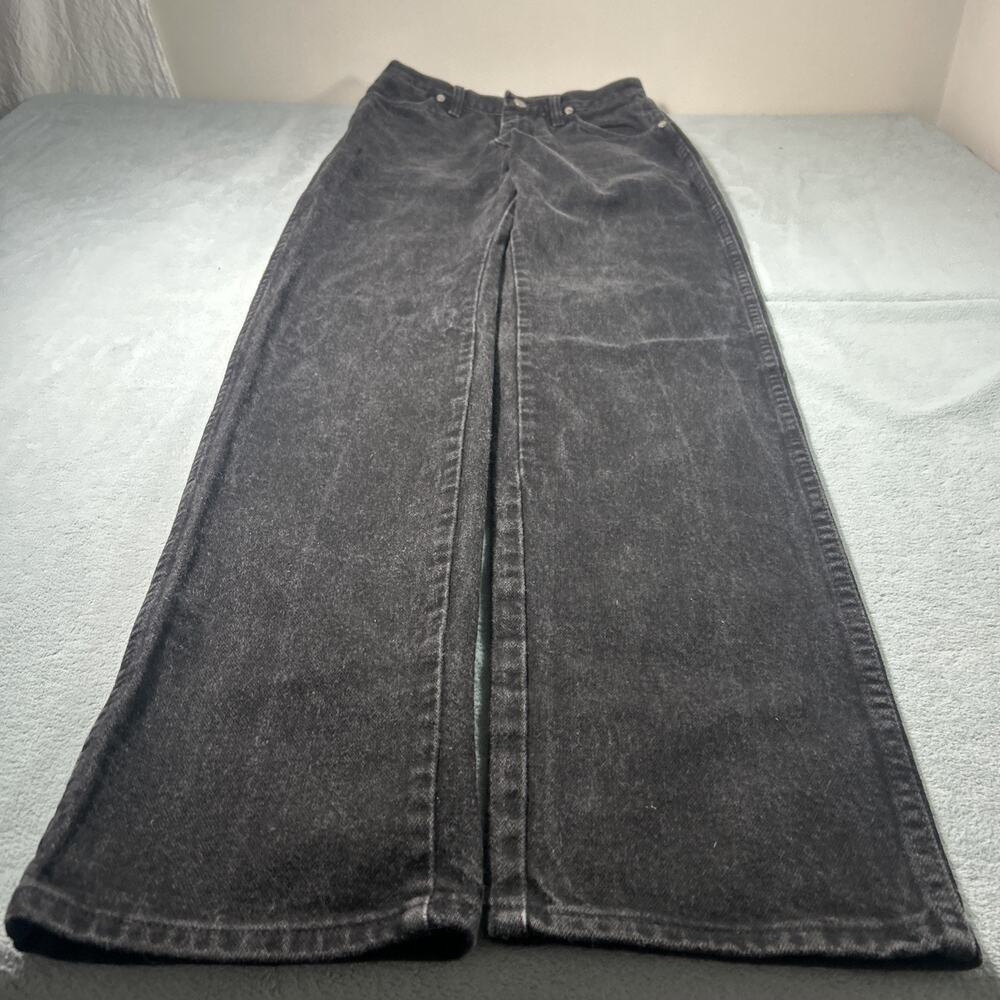 2000s Wrangler Loose Straight Jeans Ws Tall 9 28x36 Hamilton Loose Black Denim